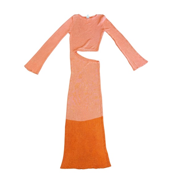728. BAOBAB Betsey Knit Orange Maxi Dress $285 NWOT Large - Picture 2 of 8